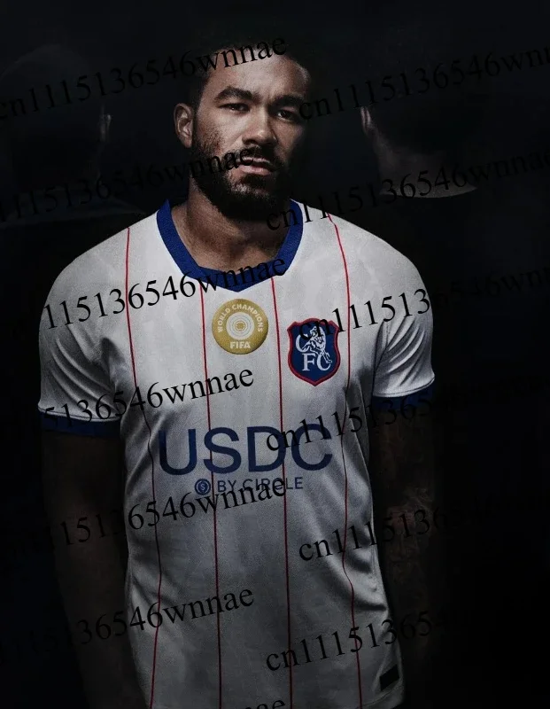26‑27 Vertical Stripes Football Jersey Shirt, Men Summer New 3D Print Sports Tshirt, Training Breathable Quick Drying Sweatshirt