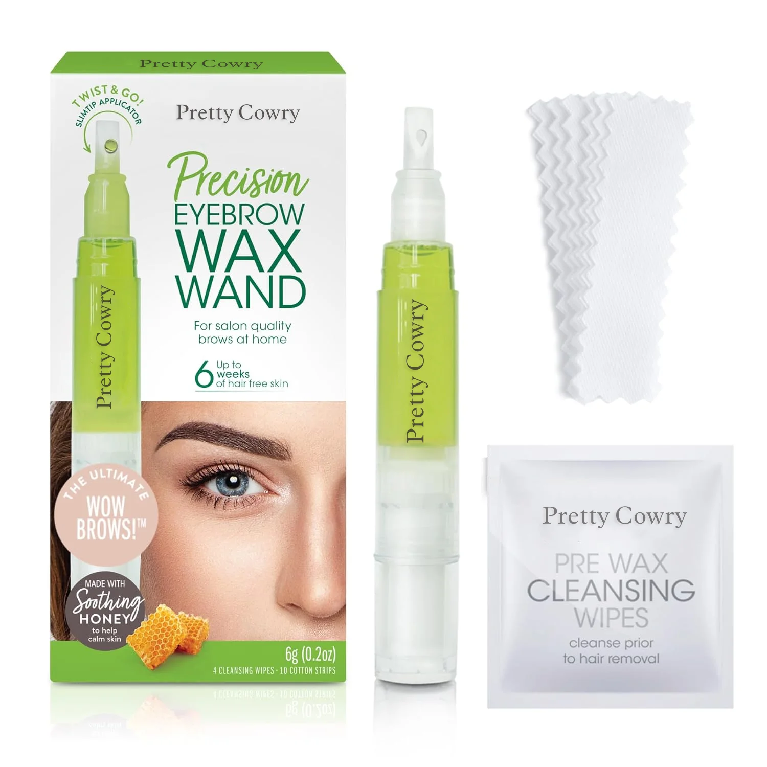 

Набор для формирования бровей и удаления волос для женщин – натуральный сахарный воск, мягкая формула, легкое и гладкое удаление волос на лице