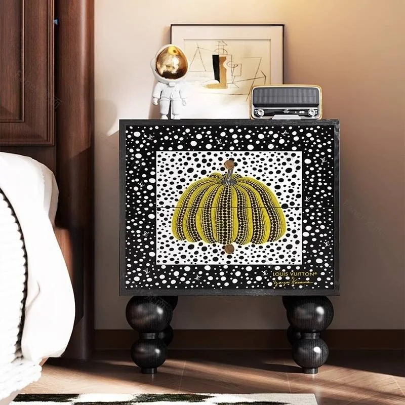 Vintage Modern Bedside Table Organizer Luxury Girls Salon Bedside Table Dressers Sideboards Mesitas De Noche Furniture