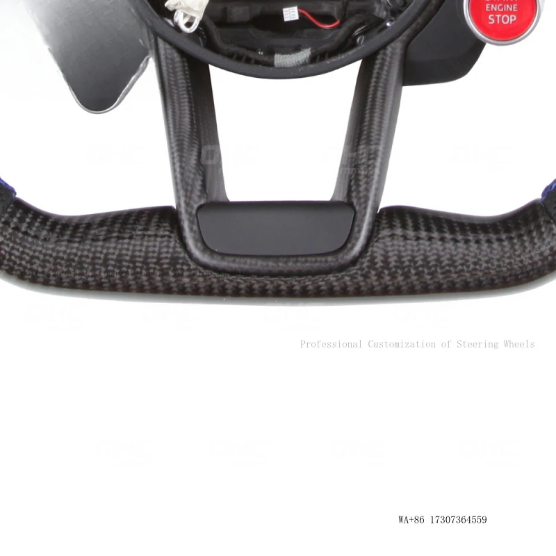 Cross-border exclusive supply of 3-button carbon fiber R8 steering wheel assembly suitable for Audi Q5L A6 Q3 A8L RS3 modificati