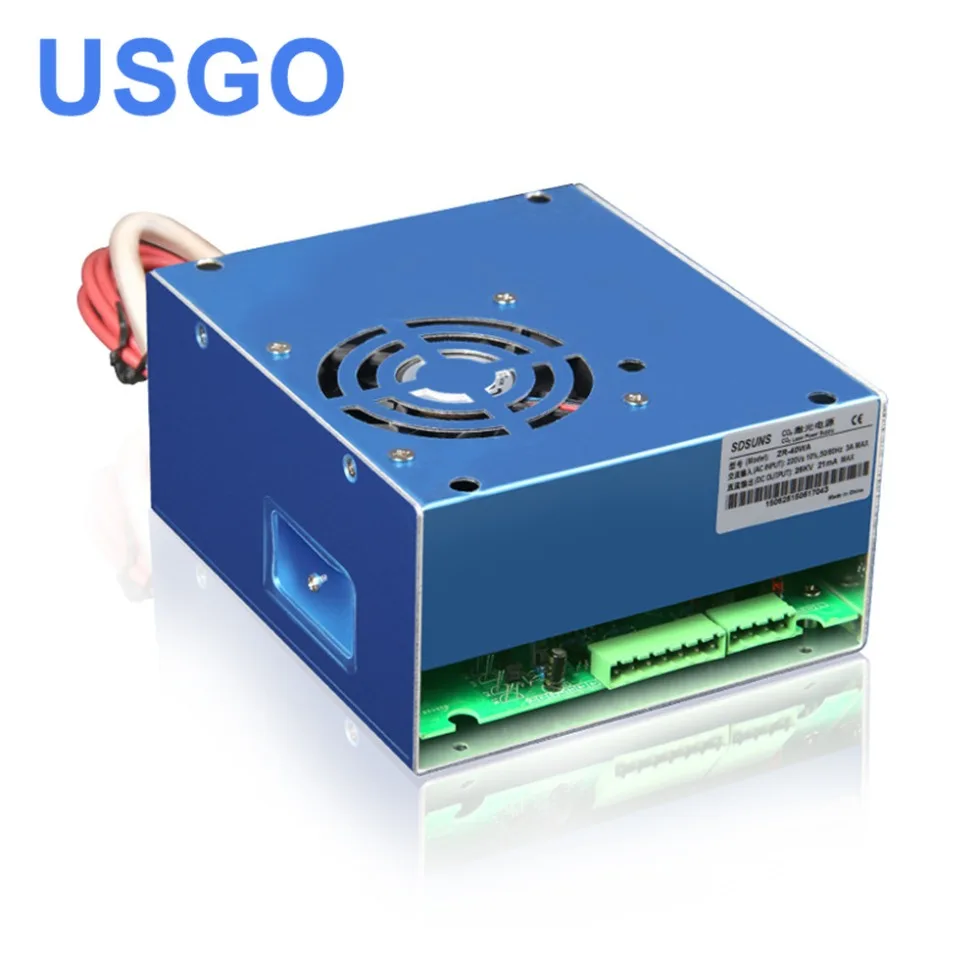 

USGO ZR-40WA Co2 Laser Power Supply 40w for Co2 Laser Engraving and Cutting Machine