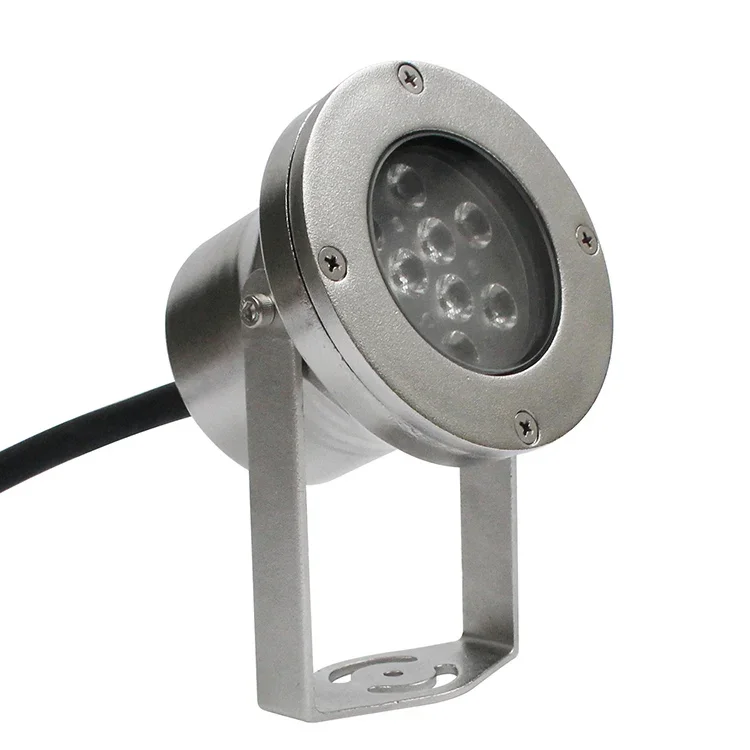 27W 316L Stainless Steel DC12/24V Ip68 Dmx512 Rgb Underwater Led Lights For Boat/Yatch/Fountain Lights