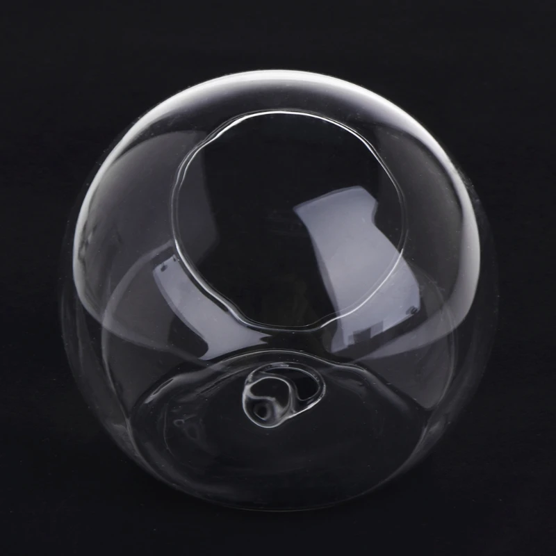 F92B Glass Vase Wall Hanging Hydroponic Terrarium Fish Tanks Potted Plant Flower pot