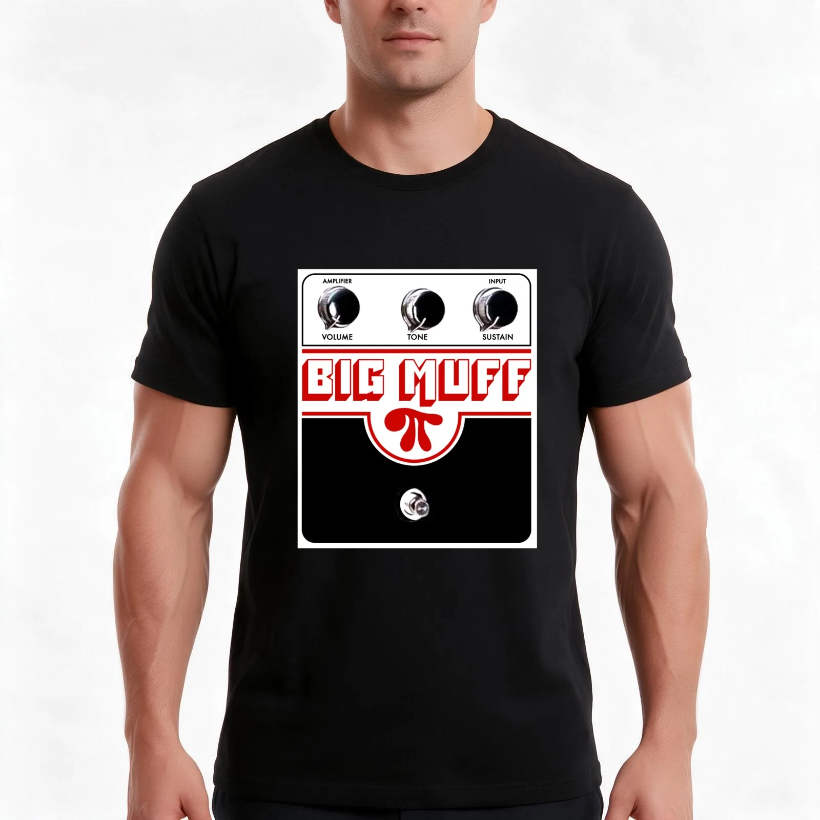 Big Muff T-Shirt Summer Casual Cotton Tee Oversized Streetwear Tops Vintage Graphic Print Loose Fit Short Sleeve