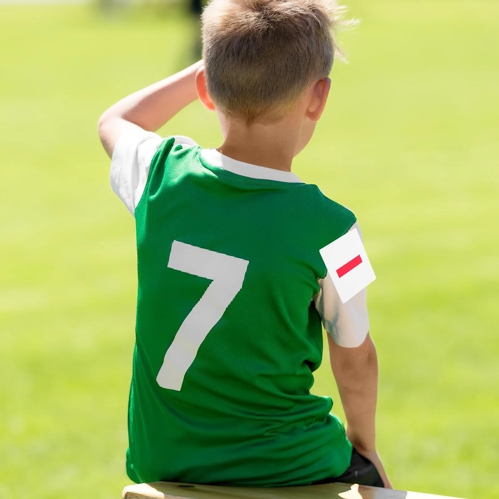 

10Pcs Sports Arm Badge Clear Captain Identifier for Soccer Basketball Teams Youth Adult Competition Events Gear