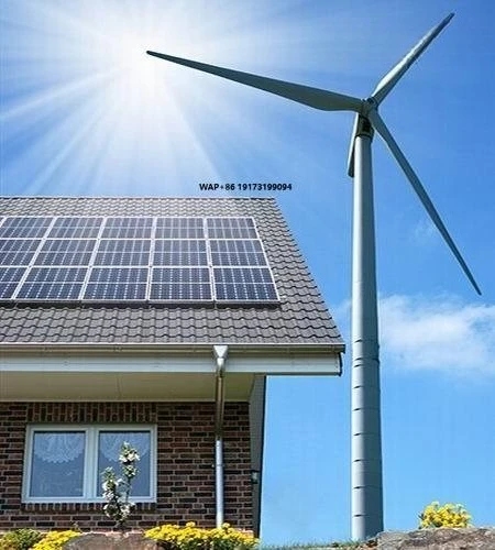 CE 220V 110V 380V Sistemas completos de energía híbrida eólica y solar 30KW 20KW 10KW Productos de energía eólica con turbina Horizon/vertical
