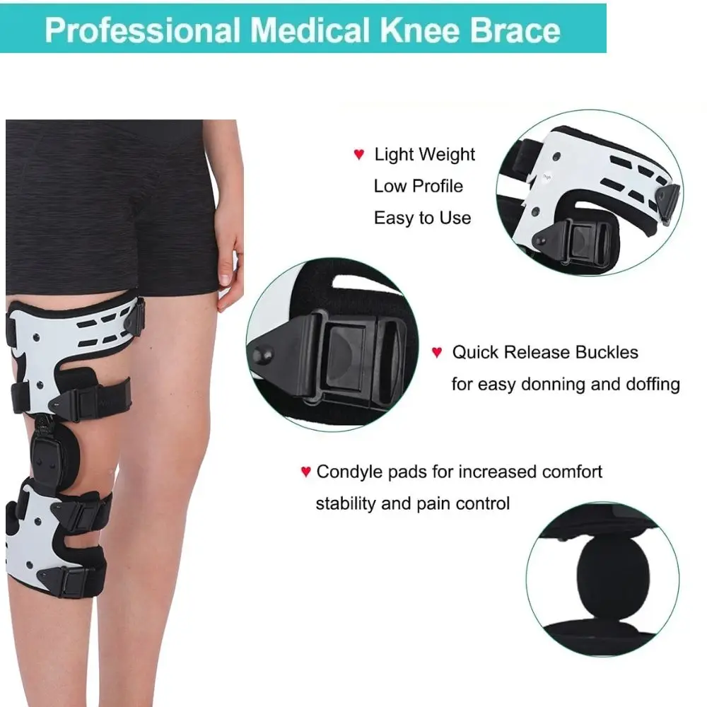 OA Unloader Knee Brace for Osteoarthritis, Cartilage Repair, Bone on Bone Knee Joint Pain, Lateral Degeneration Knee Support