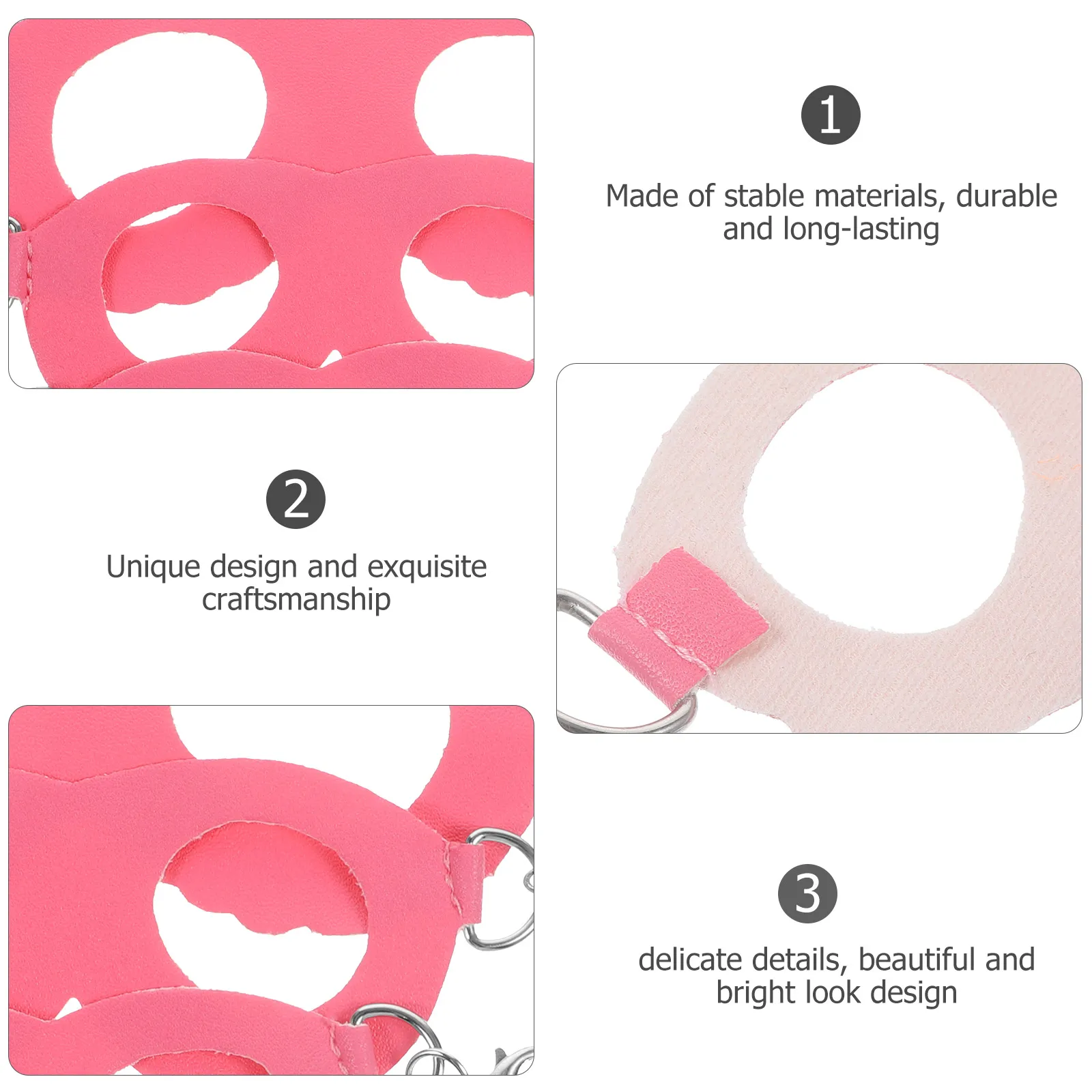 

1Set Small Pet Harness Lizard Leash Adjustable Bearded Dragon Accessories Bright Look Design Durable Outdoor Walking