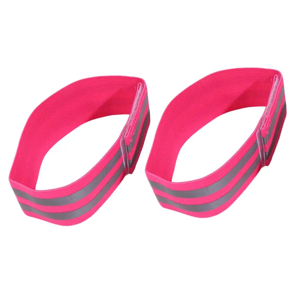 8PCS Multifunctional Warning Reflective Bands Adjustable Elasticated Reflector Tape Safety High Visibility Reflect Straps Leg