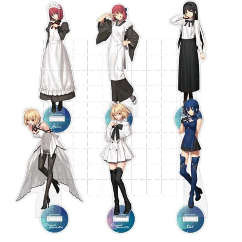 Game Arcueid Brunestud Ciel Tohno Akiha Fujyou Kohaku Acrylic Stand Doll Anime Figure Model Plate Cosplay Toy for Gift