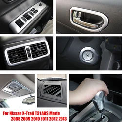 ABS For Nissan X-trail T31 2008-2013 Car glass Lift Door Bowl Air Condition Vent Outlet Front reading Center Left Right Cover