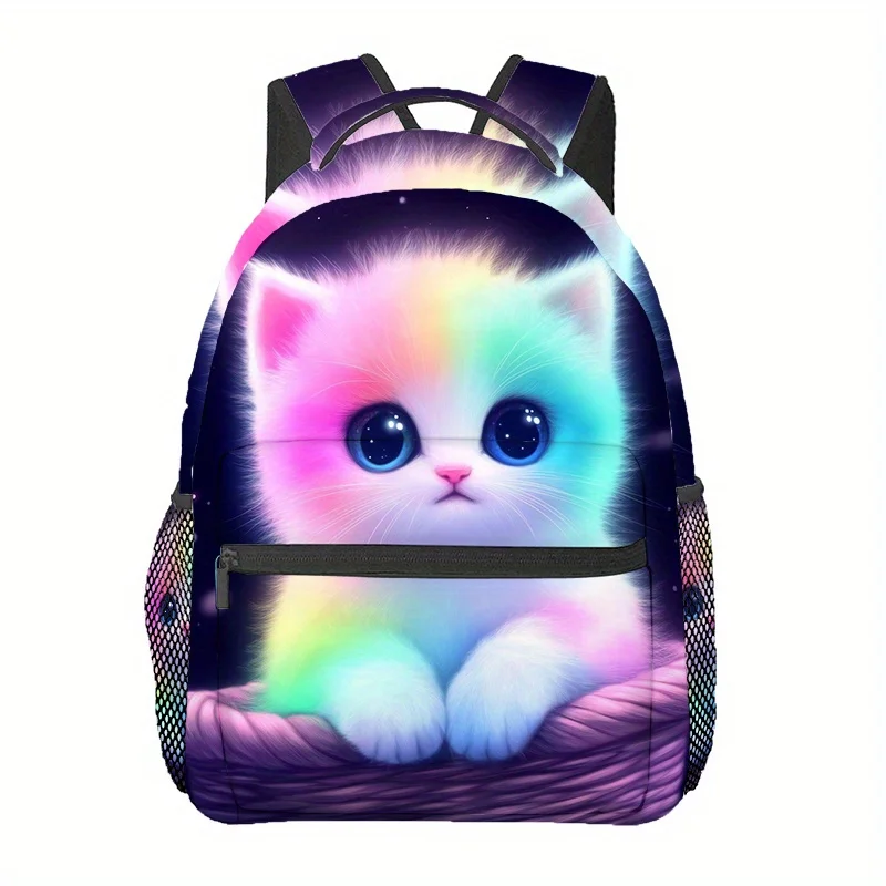 

Яркий рюкзак с изображением радужного кота – легкий, с регулируемыми лямками, с мягкой подкладкой, для путешествий, походов, шопинга, спортзала и пляжа.