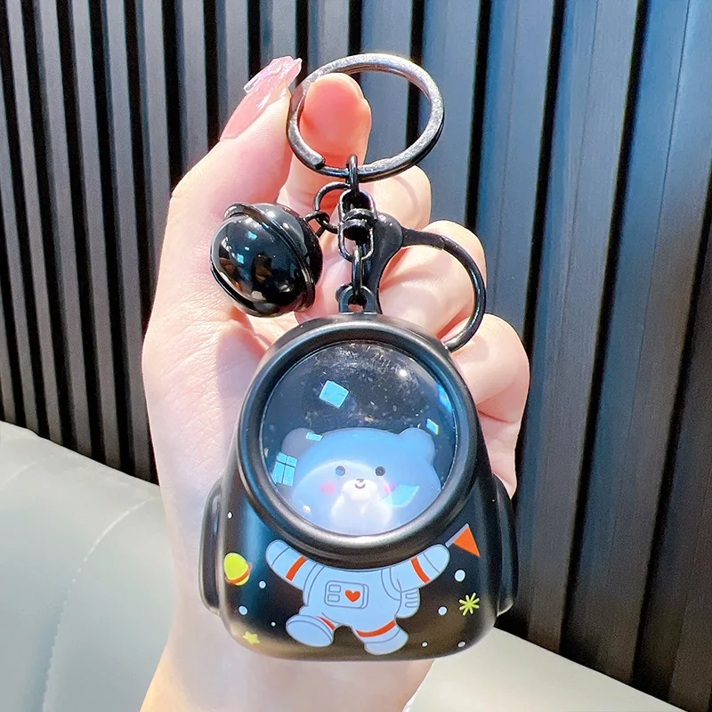 Cute Cat Astronaut Planet Backpack Nightlight Keychain Fashion Brown Bear Palm Print Ambiance Light Monster Teeth Bag Key Chain