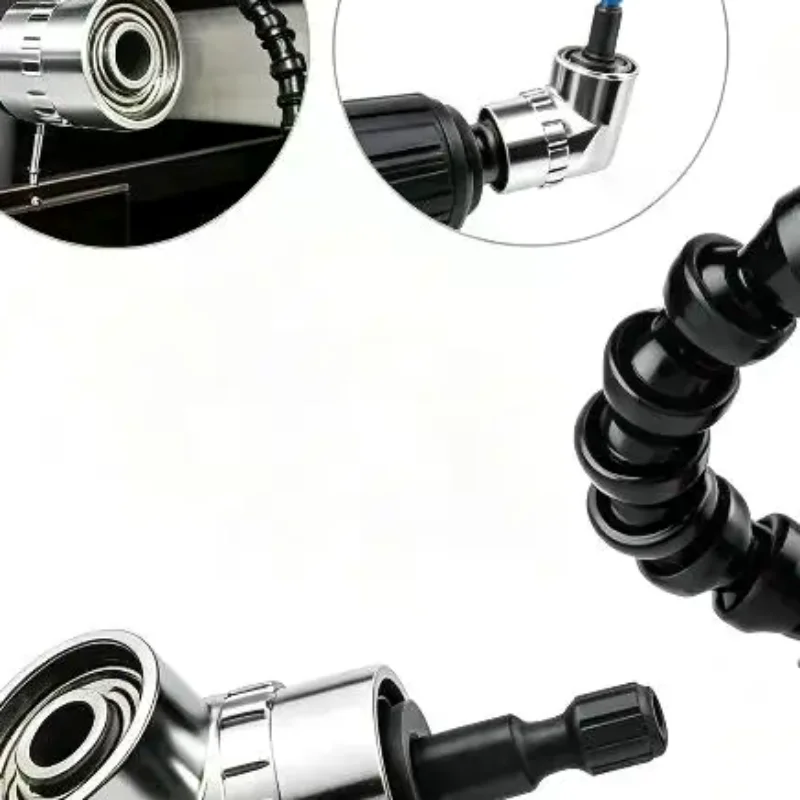 Angle Drill Attachment Screwdriver Adapter Flexible Shaft Soft Extension Holder Screw Driver Magnetic 1/4 Hex Bit Socket Chuck