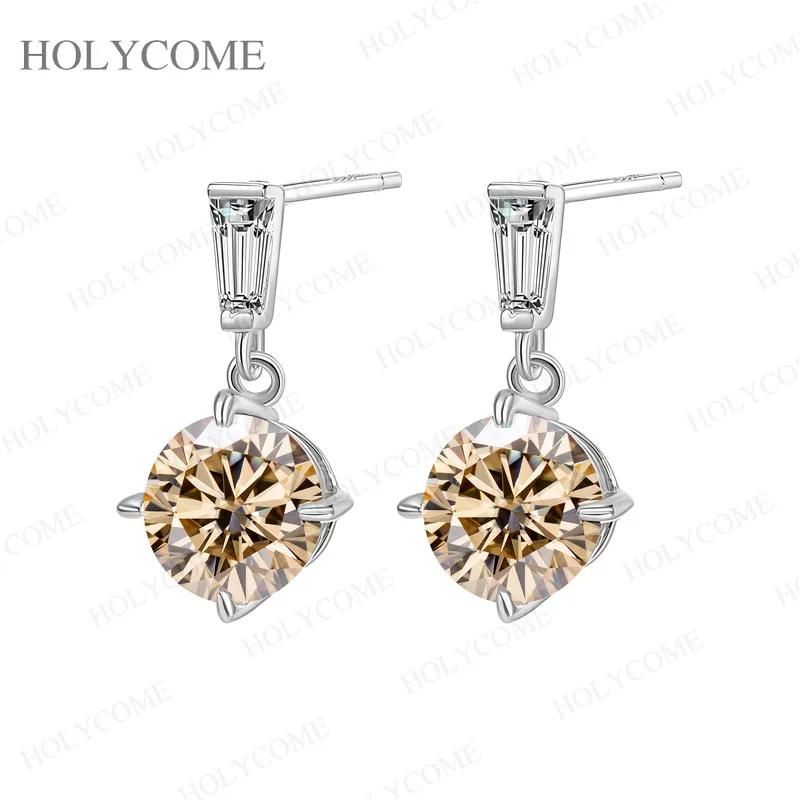 2 Karat echte türkisfarbene Moissanit-Tropfenohrringe mit Zertifikat, 925er Sterlingsilber, bestandener Diamanttest, Damenschmuck, Geschenk zum Jahrestag – Detail 9