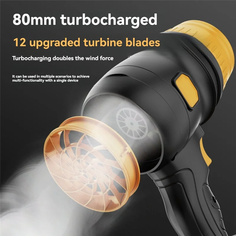 AA19 ventilateur violent ventilateur 340000 tr/min outil de soufflage de nettoyage de poussière portable collecteur de poussière électrique Rechargeable ventilateur Turbo de voiture