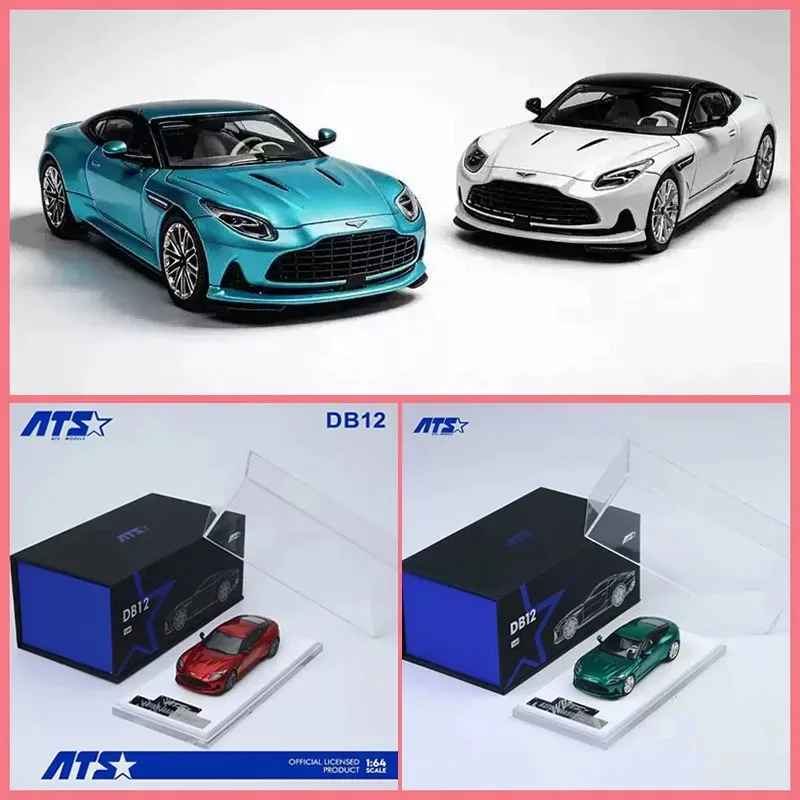 ATS Diecast 1:64 Scale DB12 Alloy Car Model Collection Display Toy Gifts Souvenirs