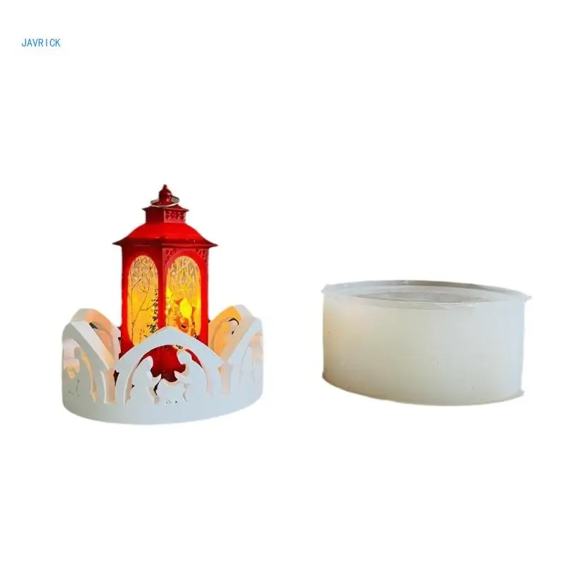 Religious Holder Mold 3D Base Silicone Mould High Temperature Resistant Gypsum Candlestick Making Mould