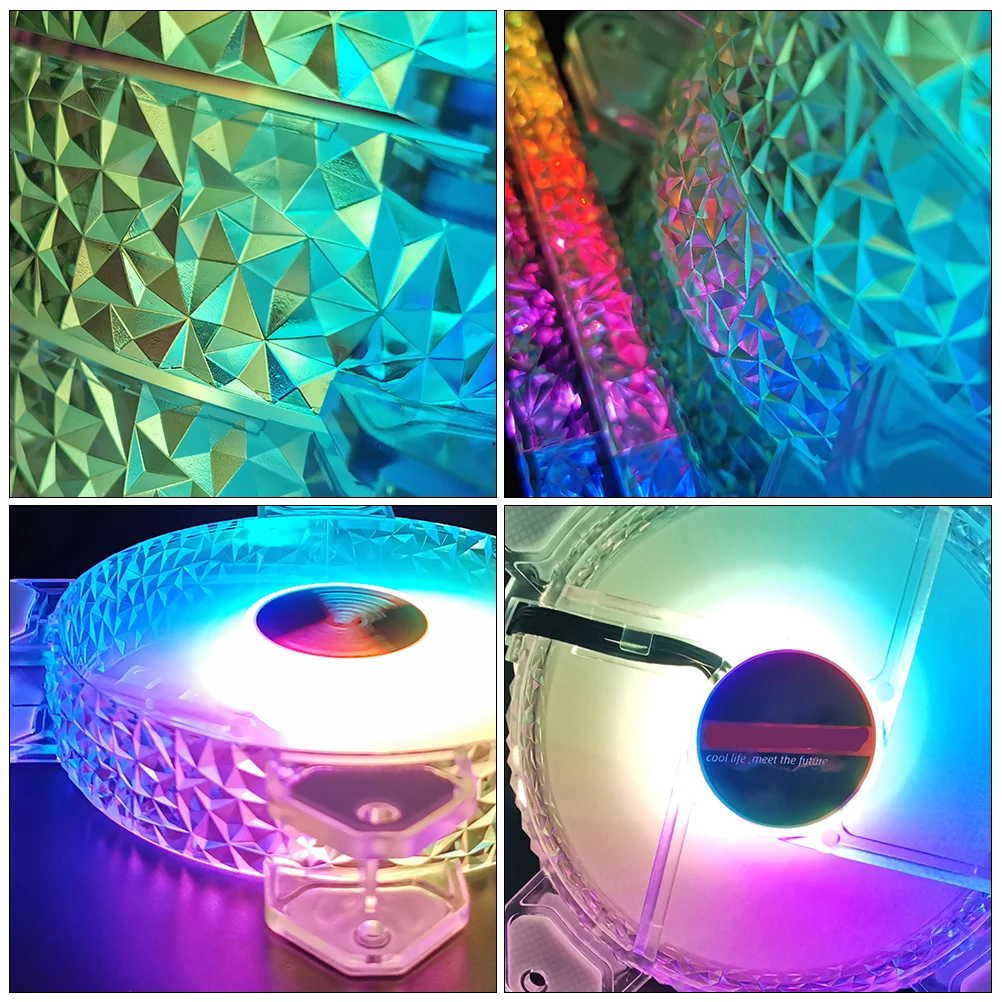 

Case Desktop Cooling Low Noise Durable Abs Air For Pc Heat Sink Luminous Lighting Stylish Plastic Cooler Rgb Systems