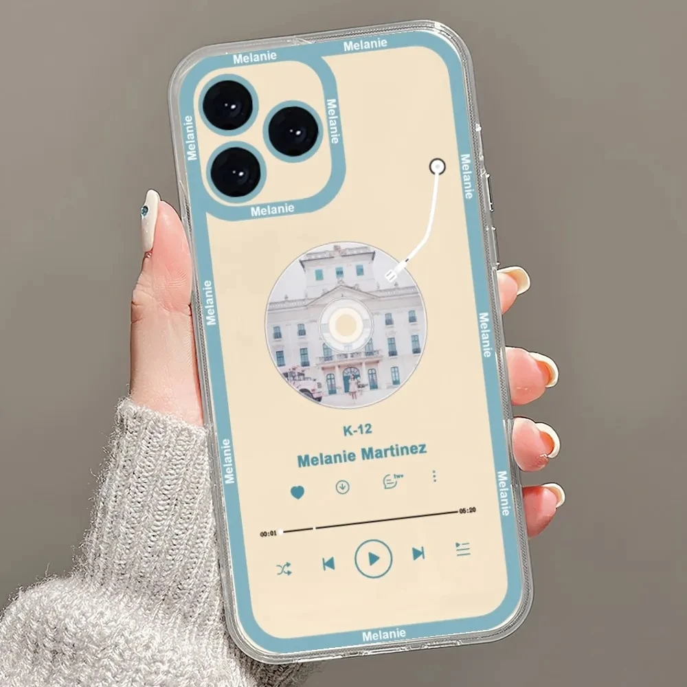 Singer Melanie Martinez Phone Case For iPhone 11 12 13 14 15 16 Pro Max 7 8 SE XR XS X Mini Plus Transparent Shell