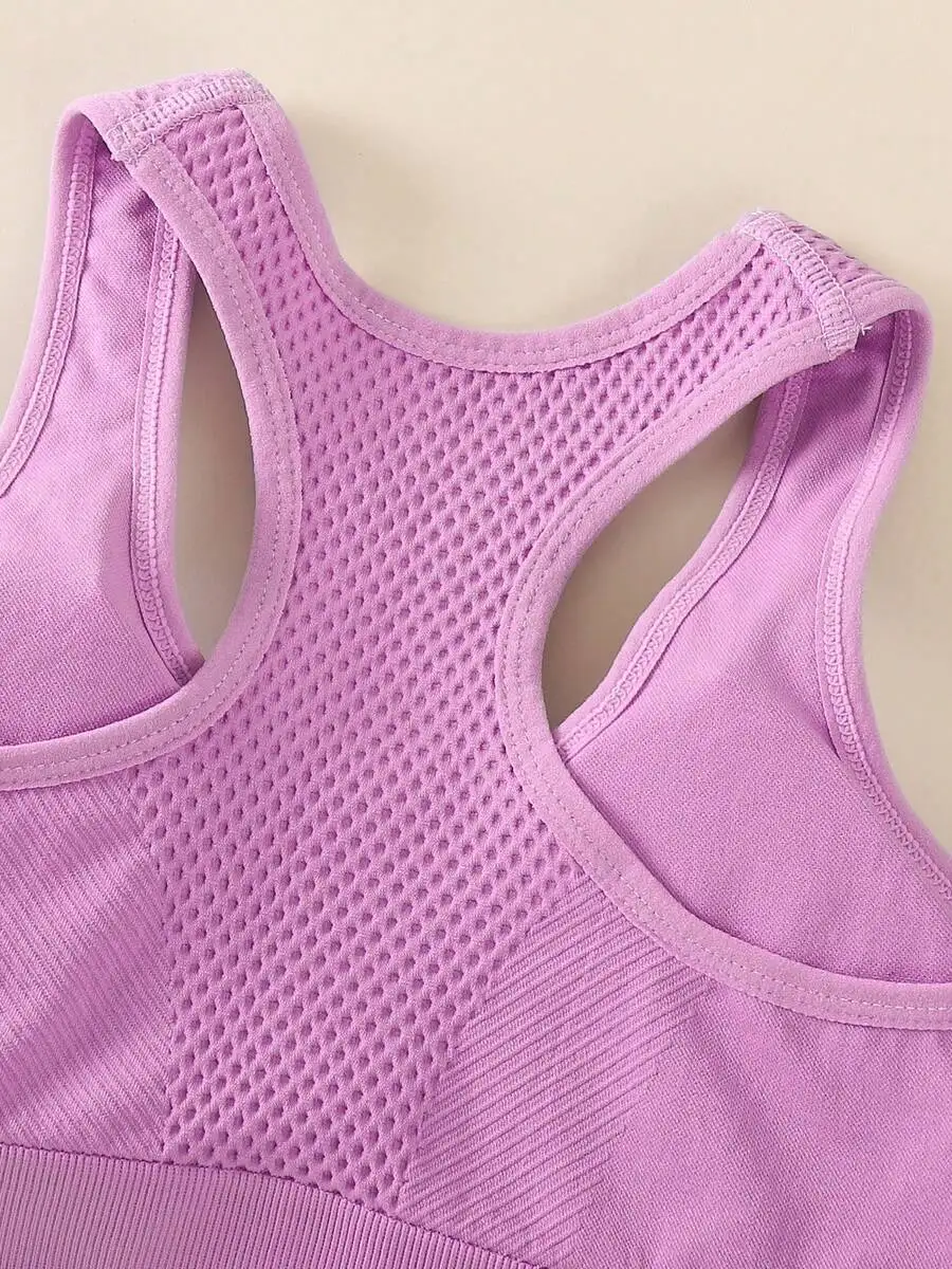 8pcs/Set Women Casual Sports Racerback Bras Fitness Yoga Workout Tank Tops For Outdoor Running