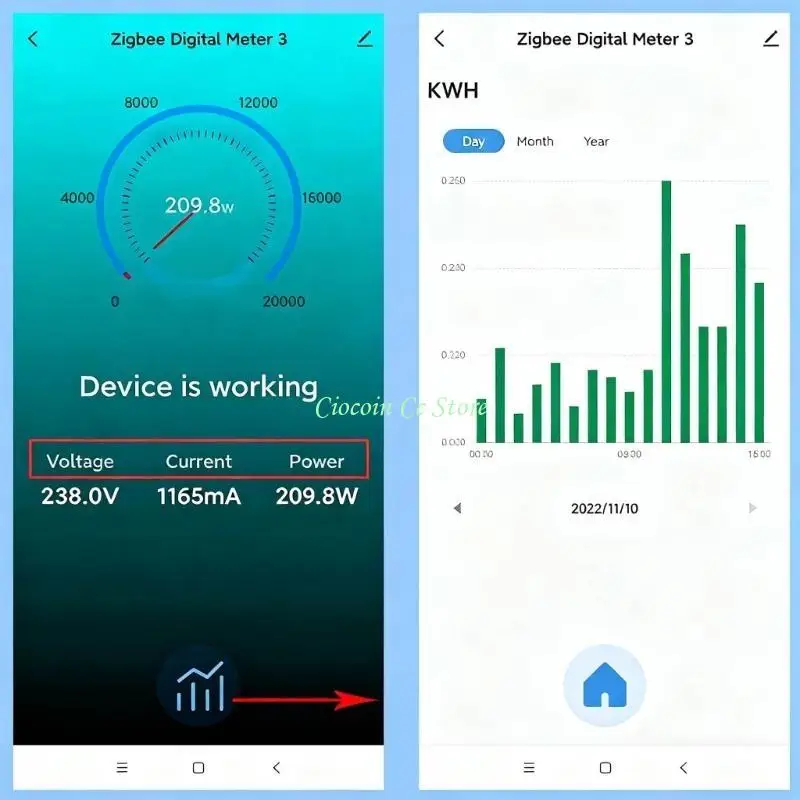 

X90F Монитор использования электроэнергии в реальном времени 1-канальный монитор энергопотребления