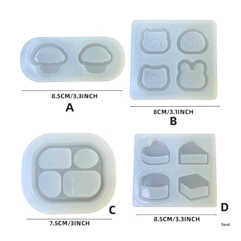 Unique Resin Accessory Casting Molds with Delicate Designs for Craft Jewelry DIY