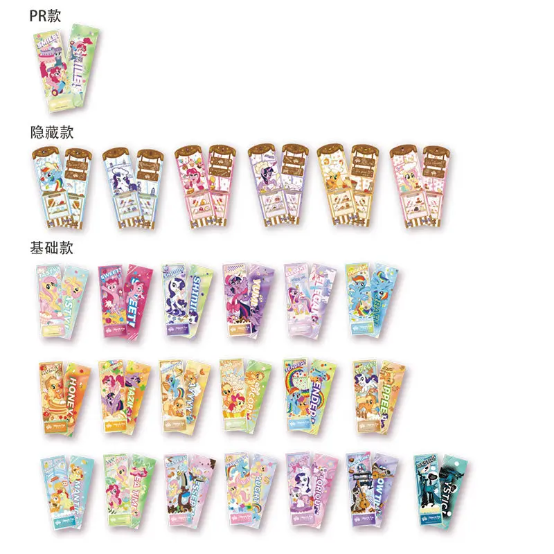 Oficjalne, autentyczne bilety laserowe z serii My Little Pony, gadżety anime, urocza kolekcja zabawek dla dzieci, bilety laserowe, prezenty świąteczne.