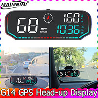G14 Digital GPS Speedometer for All Car GPS HUD Head Up Display Universal Odometer Over Speed Alarm Auto Electrinic Accessories