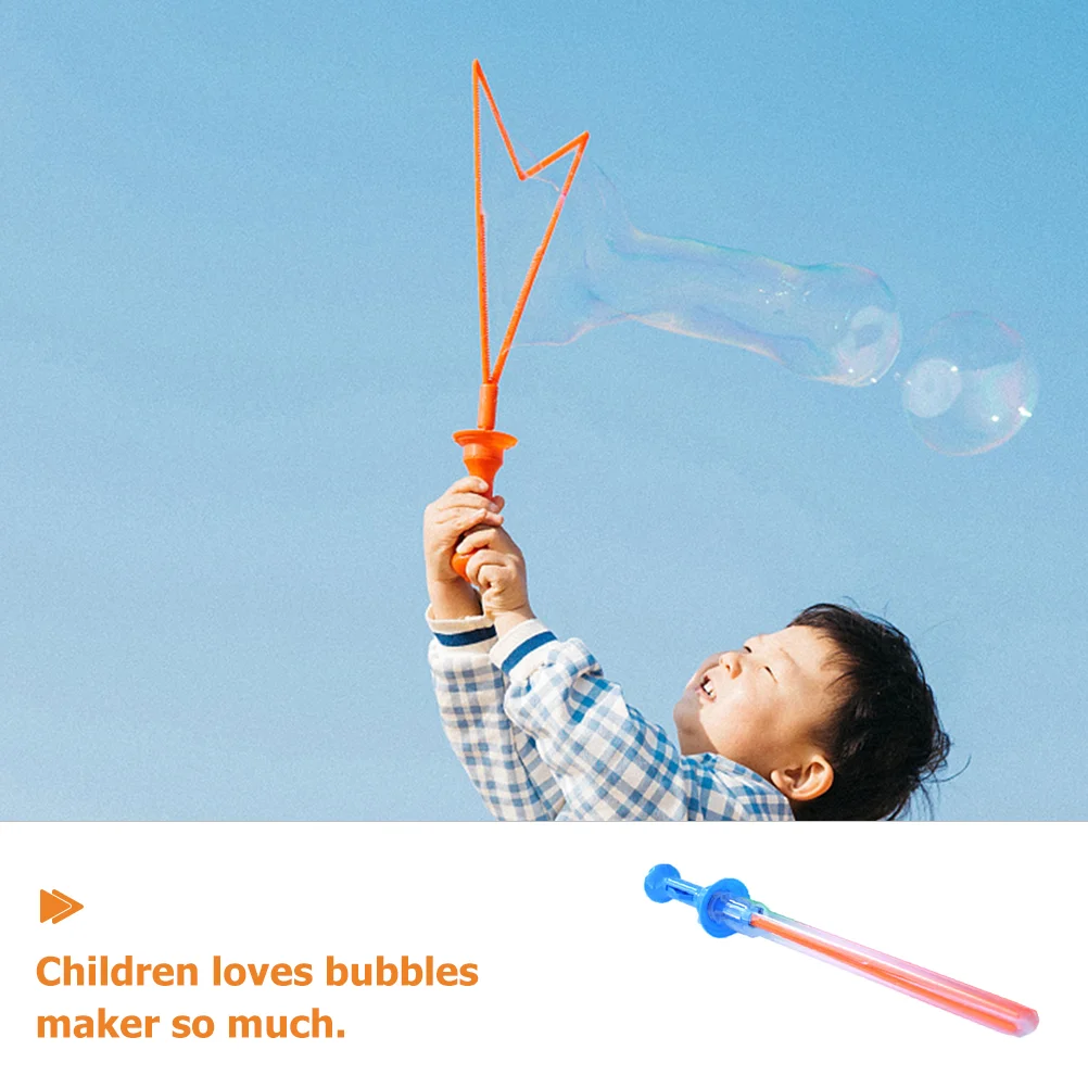 Kinderen Bubble Wands Vormige Kleurrijke Bubble Sticks Bubble Maker Party Favor Verjaardagscadeau (45cm, Willekeurige Kleur)