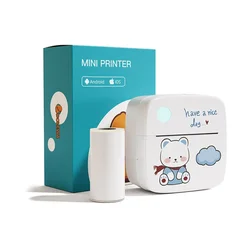 Portable Mini Printer Thermal Stickers Paper Inkless Bluetooth Wireless BT 200dpi Imprimante Android IOS Portable Label Printer