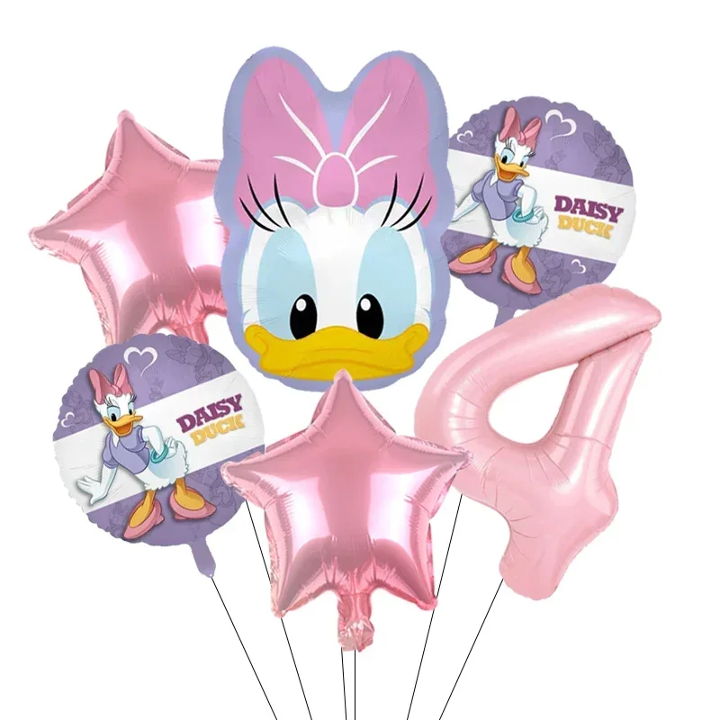 Cartoon Donald Nummer Eend Daisy Aluminium Film Ballon Set Bolvormige DIY Verjaardag Arrangement Feestdecoratie Ballonnen Kawaii