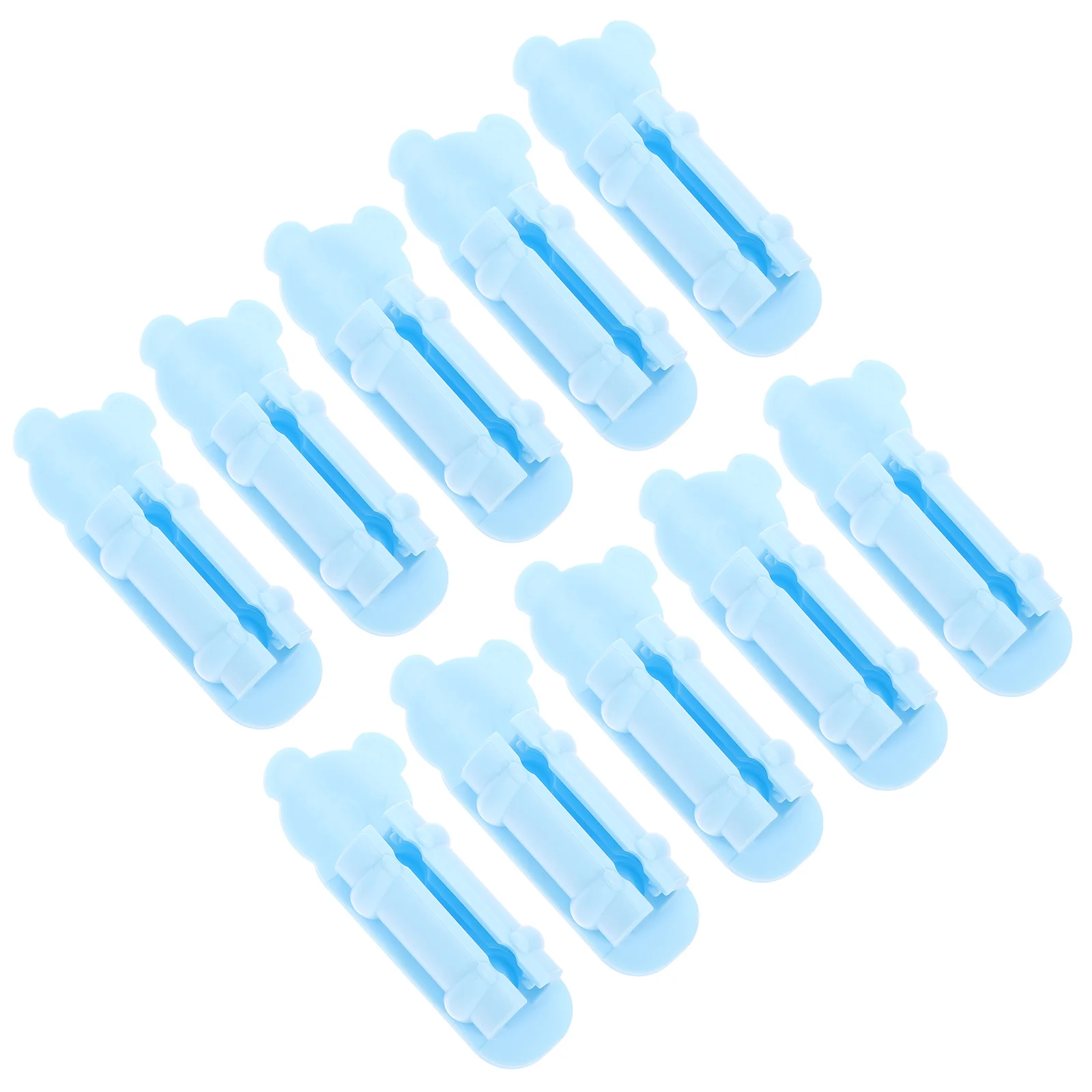 

10 PCS Koala Pen Clip Holder Adhesive Organizer Silicone Marker Pencil Desk Clips Silica Gel Child Accessories