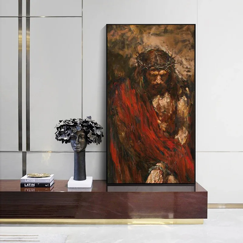 Jesus Christ Modular Poster Hd Printed Pictures Wall Artwork Watercolor Jesus Canvas Painting for Living Room Home Decoration