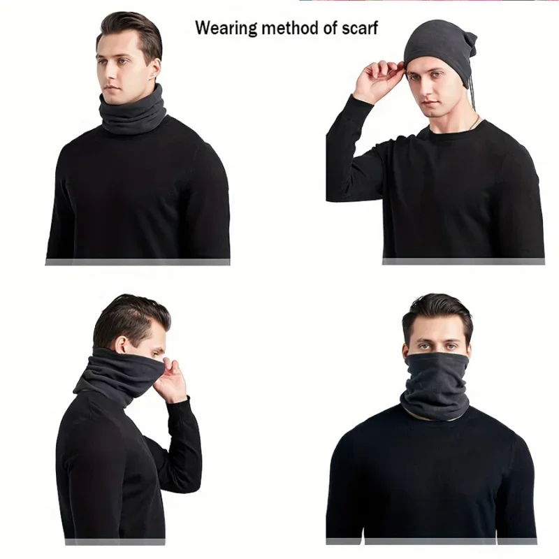 Skull bone DC orange numbers Men Outdoor Scarf Mask Neck Gaiter Hat Women cap Headgear Windproof Keep Warm Winter Multifunctiona view 4