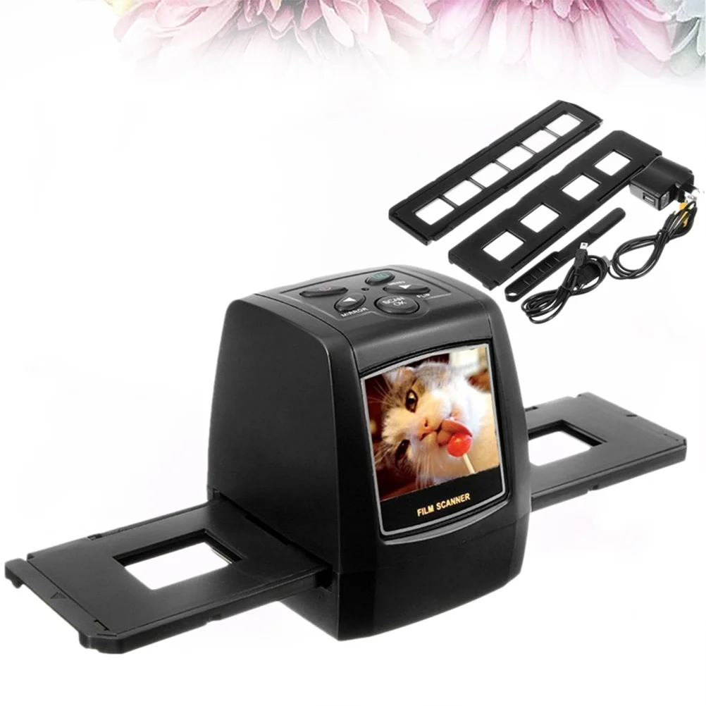 

35/135 мм сканер пленки 5,0 Мп 3600 точек на дюйм Usb 2,0 слайд отрицательный цифровой преобразователь портативный фотосканер для офиса и домашнего использования черный