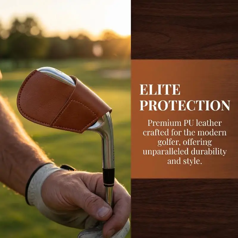 Universelle PU-Golfschläger-Kopfhüllen, Golfschläger-Schutzhüllen für Eisen und Putter, Einfach zu Verwendende Golf-Sportzubehörteile