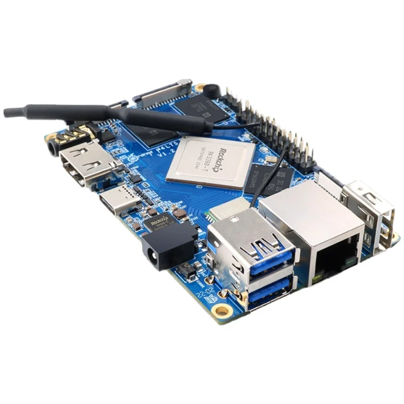Bluetooth,Wi-Fi,3GB, 16 GBをサポートするオレンジ色のpi4ltsマイクロrk3399