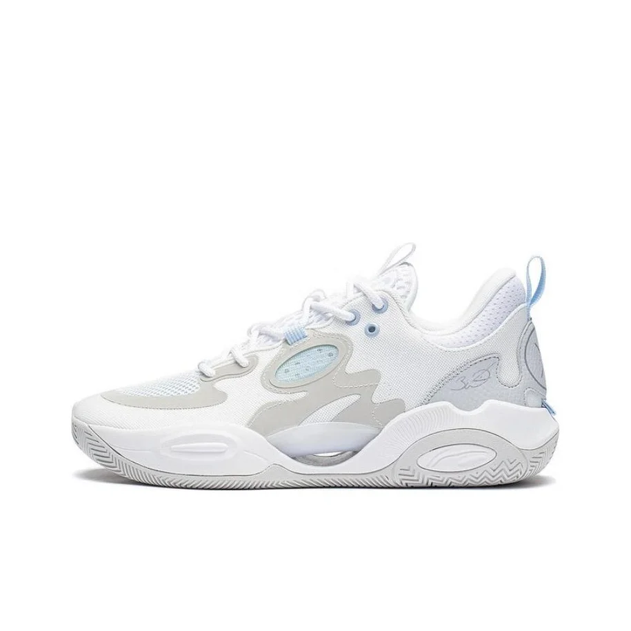 Li Ning Wade ALLDAY Wade ALLDAY Comfortable Abrasion Resistant Breathable Low top Basketball Shoes Men's White Gray ABPT007-4