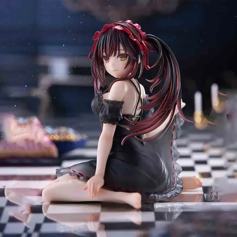 

Новая подлинная модель персонажа Tokisaki Kurumi Date, игрушки, украшение для рабочего стола, коллекционные предметы, праздничный подарок на складе