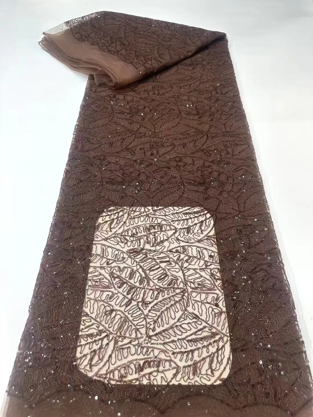 

Африканская кружевная ткань с вышивкой блестками, 2025 г., высокое качество, 5 ярдов, розовая французская кружевная ткань, нигерийская ткань для вечеринки