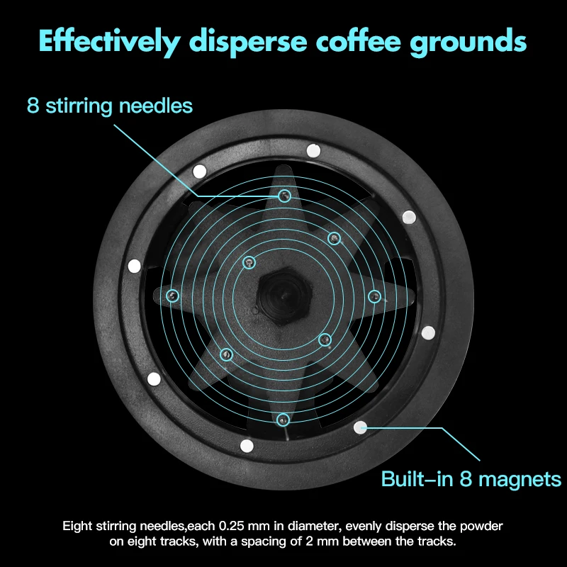 

AliKisscafe WDT Tools Rotary 51mm 54mm 58mm Espresso Stirrer Needle Distributor Magnetic Coffee Maker Accessories Barista Tools