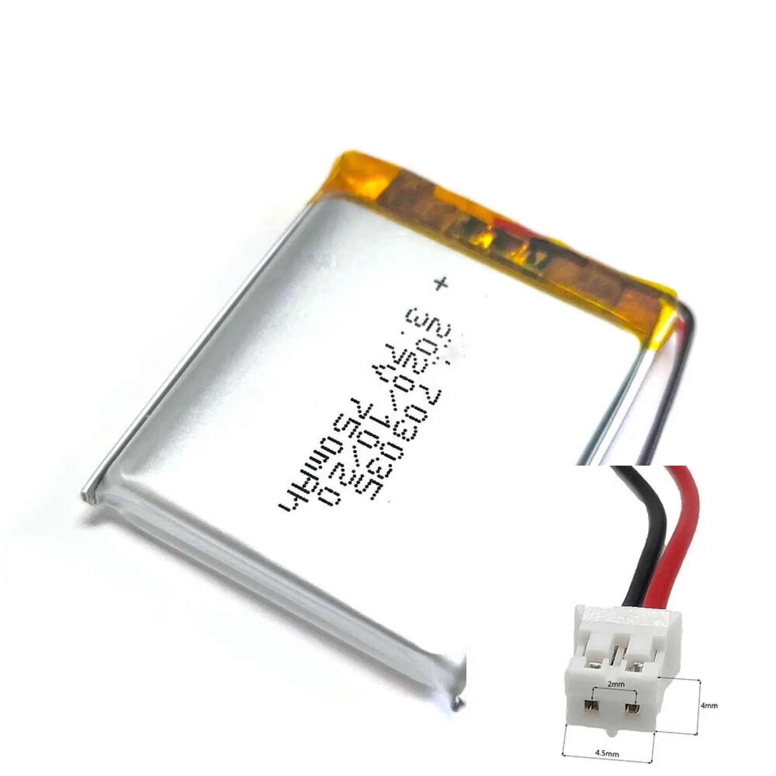 

3.7V 700mAh 703035 Li-Polymer Li Battery JST-PH 2pin 2.0 For MOBILE POWER TABLET DVD GPS MP4 CAMERA POWER BANK SMART WATCH