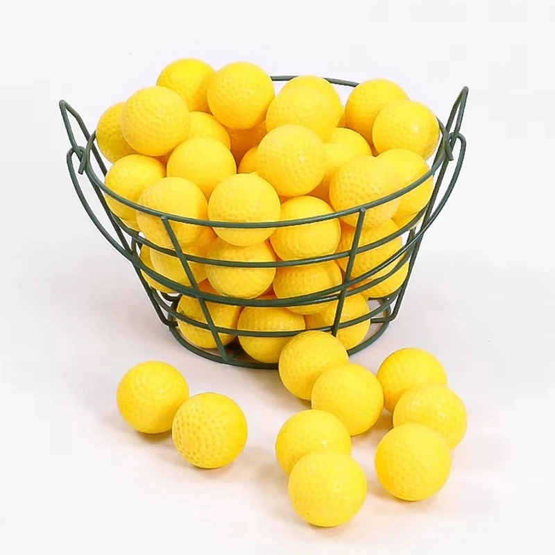 6/12PCS Yellow PU Balls Dog Favors Interactive Playing Balls High Elasticity Indoor Outdoor Parks Chasing Games Pet Supplies ZYF