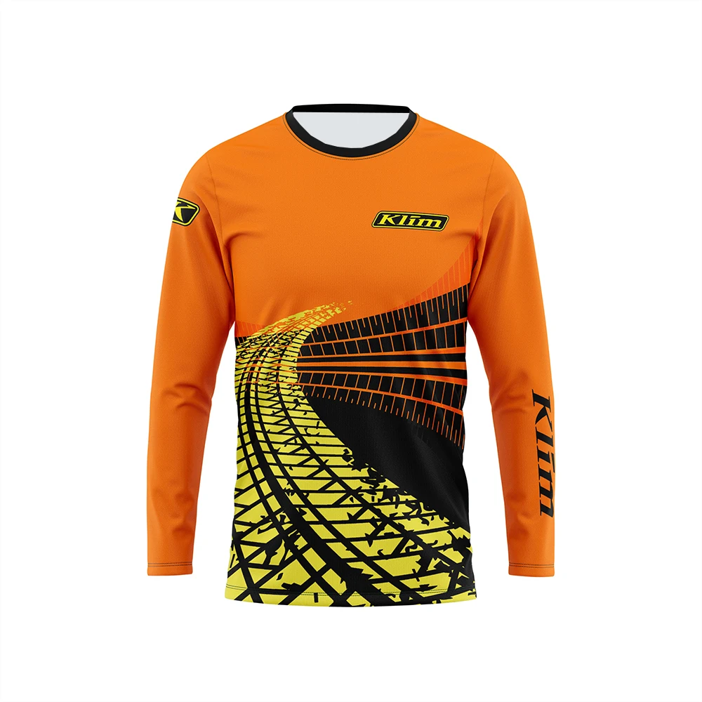

3D Print Men's Long Sleeve Sports T-Shirt Colorful Stripe Pattern Round Neck Breathable Clothes Autumn Outdoor Racing Riding Top