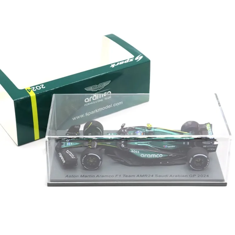 

В наличии 1/43 Aston Martin AMR24 Alonso Saudi Arabia Station 2024, литая под давлением модель автомобиля из сплава, детская игрушка, украшение для взрослых.
