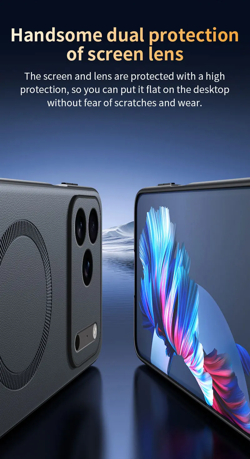 Für iPhone 18 Pro Max Hülle Magnetische Leder-Schutzhülle für iPhone 18 Pro Anti-Fingerabdruck Rutschfeste PC+TPU 17 Pro Max – Detail 16