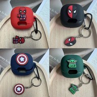 New Cartoon Earphone Case Cover for Anker Soundcore K20i Headphone Bag Silicone Soft Protective Shell with Keyring