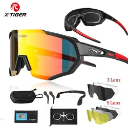 X-TIGER Cycling Glasses Polarized Lens Road Bike Cycling Eyewear Fishing Running Sunglasses Sports MTB Mountain Bicycle Goggles