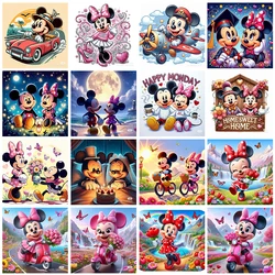 Ręcznie robiony zestaw do malowania diamentów Disney Animal Mickey Minnie Haft krzyżykowy Diamentowa mozaika Dekoracja domu